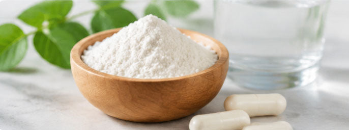 Magnesium glycinate powder and capsules